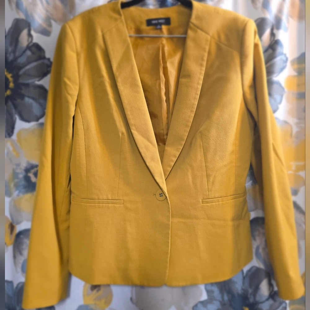 Nine West Mustard Blazer for Women